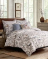 Levtex Home Mockingbird Reversible Comforter Sets In Gray