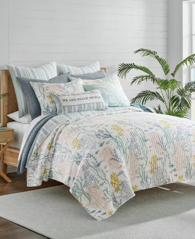 Levtex Home Ocean Meadow Reversible 3-pc. Quilt Set, Full/queen In Blue