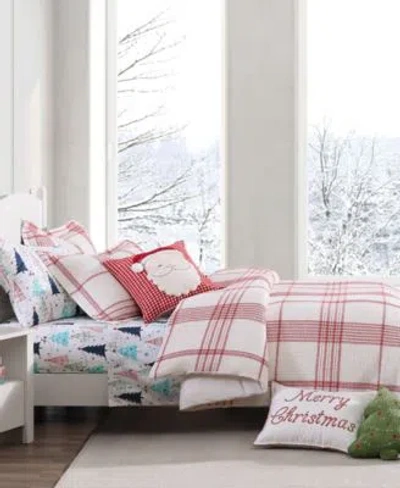 Levtex Home Peppermint Plaid Duvet Cover Sets In Red