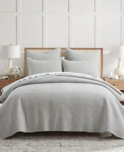 Levtex Home Pick Stitch Artisan Textured 3 Piece Quilt Sets In Gray