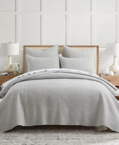 Levtex Home Pick-stitch Artisan Textured 2-piece Quilt Set, Twin/twin Xl In Gray