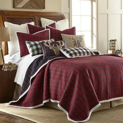Levtex Home Plaid Fur Quilt Set