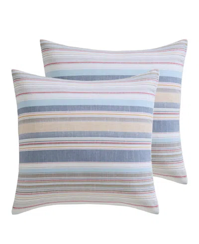 Levtex Home Providence Stripe 2-piece Sham Set, European In Blue