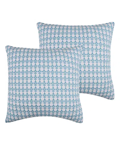 Levtex Home Roshita Cotton 2-pc. Sham Set, European In Blue
