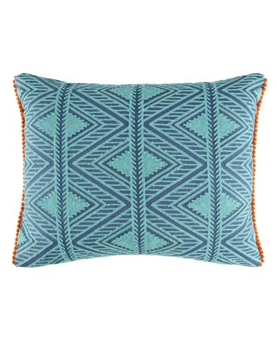 Levtex Home Roshita Quilted Decorative Pillow, 14" X 18" In Blue