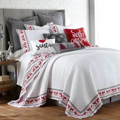 Levtex Home Rudolph King Quilt Set In White