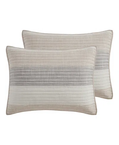 Levtex Home Sand Stripes 2-pc. Pillow Sham Set, King In Brown