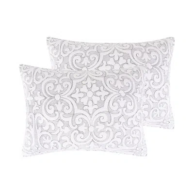 Levtex Home Sherbourne Black Stitch Sham 2pk In White