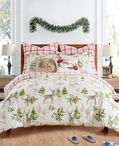 Levtex Home Sleigh Bells Reversible 2-pc. Duvet Cover Set, Twin In Multi