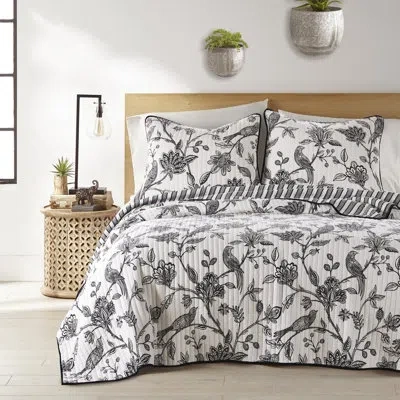 Levtex Home Tanzie Black Full/queen Quilt Set