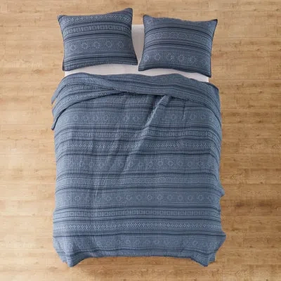 Levtex Home Tolteca Indigo King Quilt Set In Blue