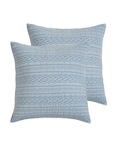 Levtex Home Trintton Cotton 2-pc. Sham Set, European In Blue