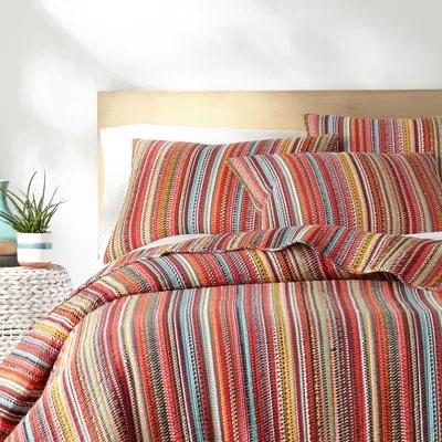 Levtex Home Uluru Stripe Full/queen Quilt Set In Orange