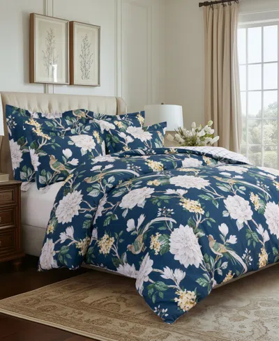 Levtex Home Velvedere Reversible 3-piece Duvet Set, Full/queen In Blue