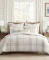 Levtex Home Waffle Plaid 3-pc. Comforter Set, Full/queen In Brown
