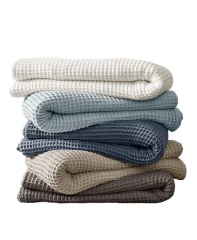 Levtex Home Waffle Textured Blanket In Chocolate