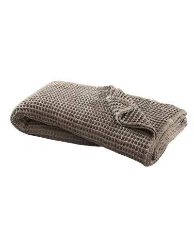 Levtex Home Waffle Textured Blanket, King In Brown