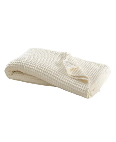 Levtex Home Waffle Textured Blanket, Queen In Brown