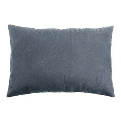 Levtex Home Washed Linen Denim Blue Std Quilted Sham