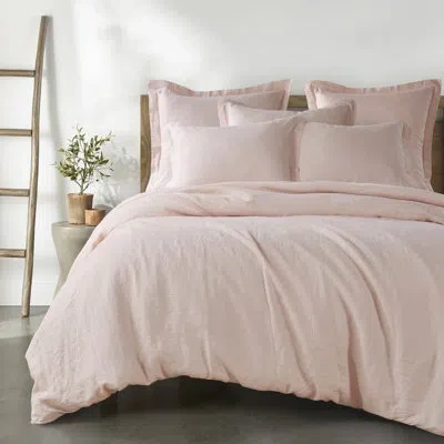 Levtex Home Washed Linen Duvet Cover- Blush