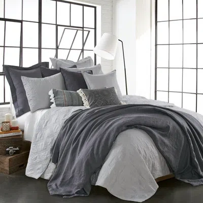 Levtex Home Washed Linen Light Grey King Quilt