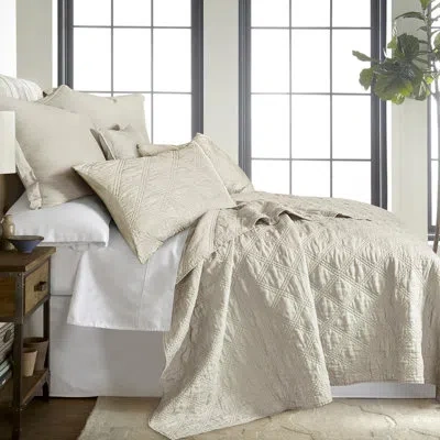 Levtex Home Washed Linen Natural King Quilt In Beige