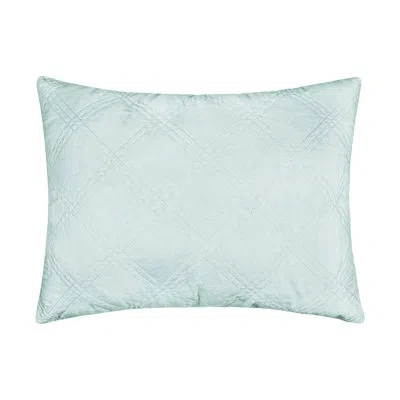 Levtex Home Washed Linen Spa Quilted King Sham In Green