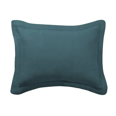 Levtex Home Washed Linen Teal Blue Sham