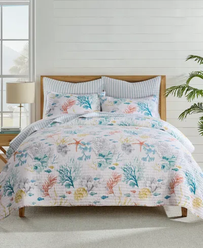 Levtex Home Whimsical Sea Reversible 3-pc. Quilt Set, Full/queen In Blue