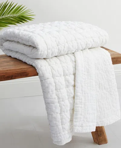 Levtex Home Whisper Textured Quilted Throw, 50" X 60" In White