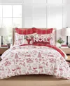 Levtex Home Yuletide Reversible 2-pc. Duvet Cover Set, Twin In Red