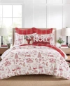 Levtex Home Yuletide Reversible Duvet Cover Sets In Red