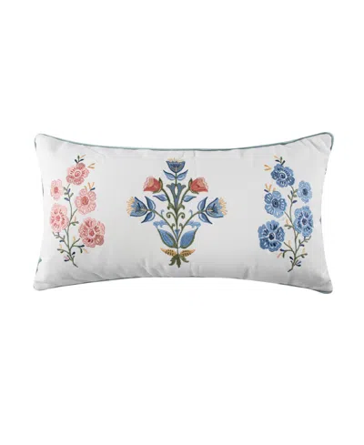 Levtex Home Zoey Embroidered Decorative Pillow, 12" X 24" In Multi