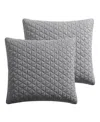 Levtex Homthreads Rowan 2-pc. Sham Set, European In Gray