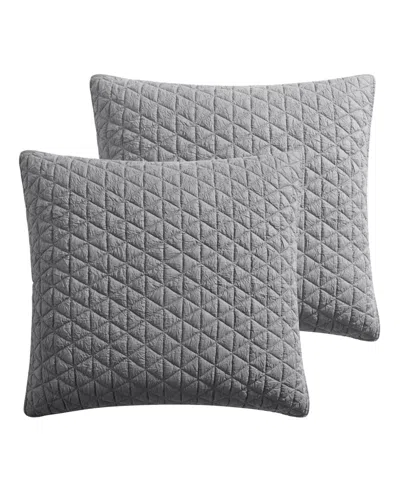 Levtex Homthreads Rowan 2-pc. Sham Set, European In Gray
