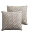 Levtex Homthreads Rowan 2-pc. Sham Set, European In Tan