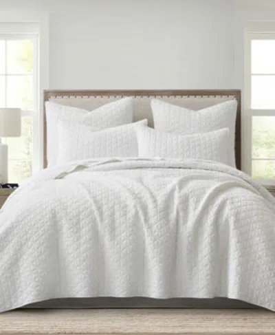 Levtex Home Homthreads Rowan Enzyme Wash Quilt Set Collection In Blue