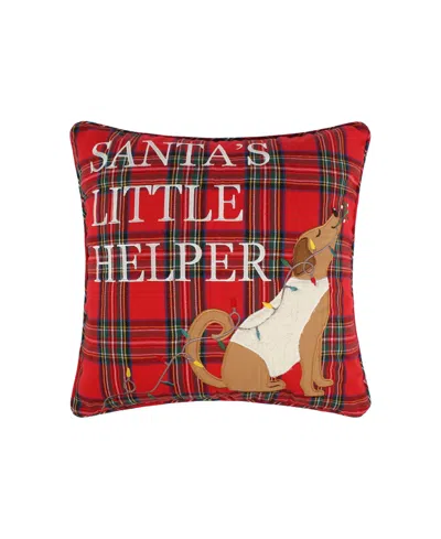 Levtex Jingle Paws Embroidered Decorative Pillow, 18" X 18" In Multi