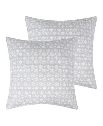 Levtex Joulset Holiday Reversible 2-pc. Sham Set, European In Gray