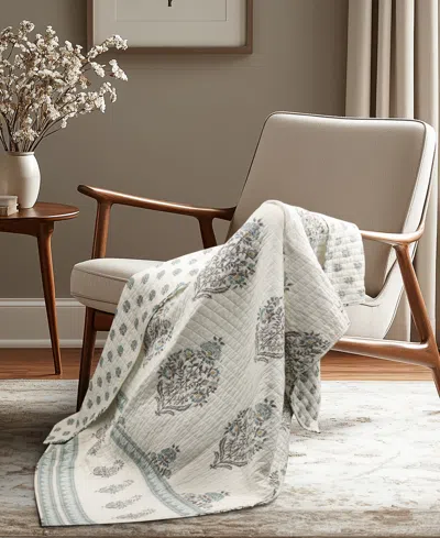 Levtex Kamira Reversible Quilted Throw, 50" X 60" In Spa