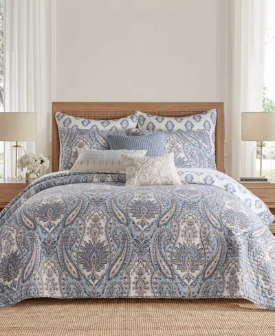 Levtex Kasey Damask Reversible 2-pc. Quilt Set, Twin In Blue