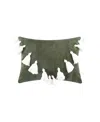Levtex Kemala Tassel Decorative Pillow, 14" X 18" In Green