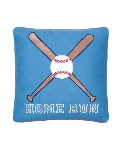 Levtex Kids' Mvp Baseball Home Run Pillow In Blue