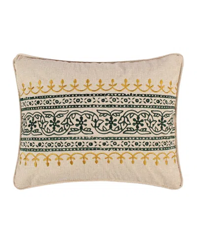 Levtex Kimpton Embroidered Decorative Pillow, 14" X 18"