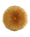 Levtex Kimpton Tufted Decorative Pillow, 16" Round In Yellow