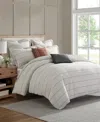 Levtex Leo Stripe Textured 3 Pc. Comforter Sets