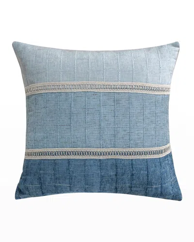 Levtex Lillian Chenille Pieced Pillow In Blue