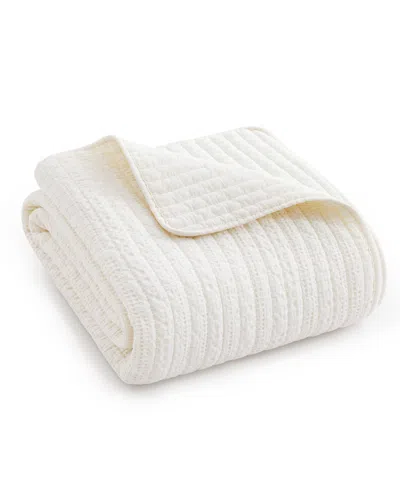 Levtex Loden Stone Washed Quilted Throw, 50" X 60"