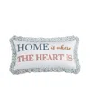 Levtex Lottie Ruffle Decorative Pillow, 12" X 24" In Multi Color