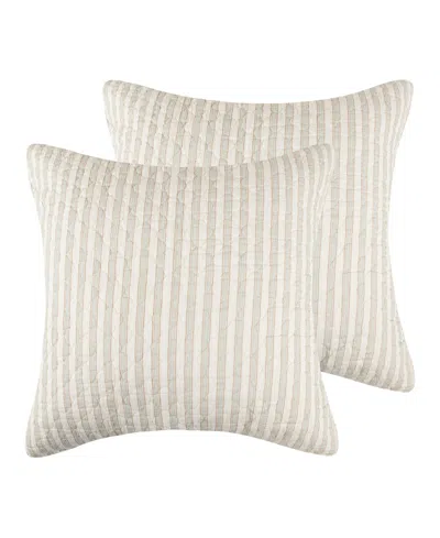 Levtex Lyon 2-pc. Sham Set, European In Neutral